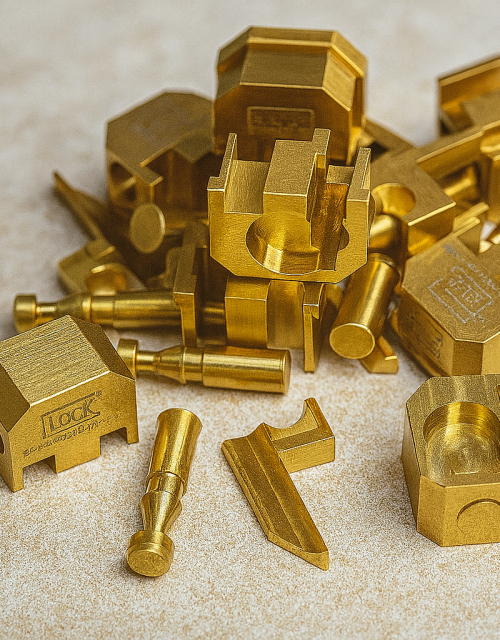 Glock Switch, Gold Glock Switch, 04 Model Glock Switch, auto sear conversion, Glock trigger, firearm accessories, Glock pistol upgrades, gold firearm parts