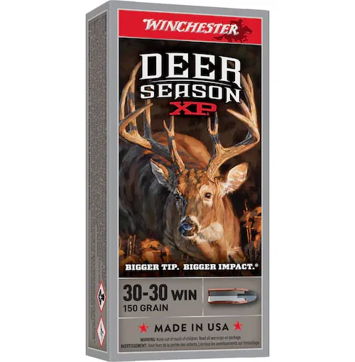 Winchester Deer Season XP, 30-30 Winchester ammo, 150 grain ammunition, Extreme Point Polymer Tip, deer hunting ammo, 200 rounds, rifle ammunition, Winchester ammunition