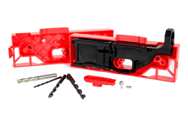 Polymer80 80% lower receiver, LR-308 jig kit, AR-10 build kit, DIY rifle kit, 80% lower receiver, Polymer80 lower, LR-308 lower, AR-10 lower receiver, firearms kit, gun building supplies