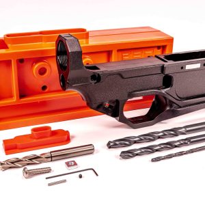 RL556v3, 80% AR-15 lower, black lower receiver, unfinished firearm frame, AR-15 build kit, DIY AR-15, custom rifle parts, Polymer80 lower, home gunsmithing