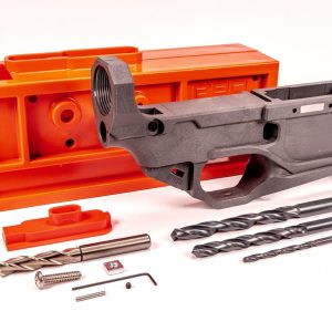 RL556v3, 80% AR-15 lower, gray polymer lower, unfinished AR lower, DIY firearm build, custom AR-15, polymer80 lower, AR-15 receiver, firearm parts, gun building