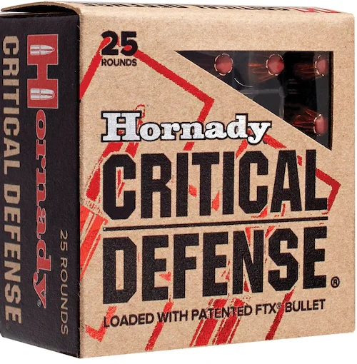 Hornady Critical Defense 9mm ammo, 9mm Luger defensive ammunition, 115 grain FTX polymer tip, personal defense rounds, 200 rounds 9mm, Hornady FTX bullets, concealed carry ammo, home defense ammunition