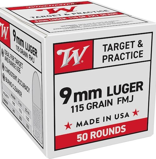 9mm Luger +P ammo, Federal HST hollow point, personal defense ammunition, 124 grain 9mm, self-defense ammo, Federal Premium ammo, 200 round pack, jacketed hollow point, +P ammunition, handgun ammunition