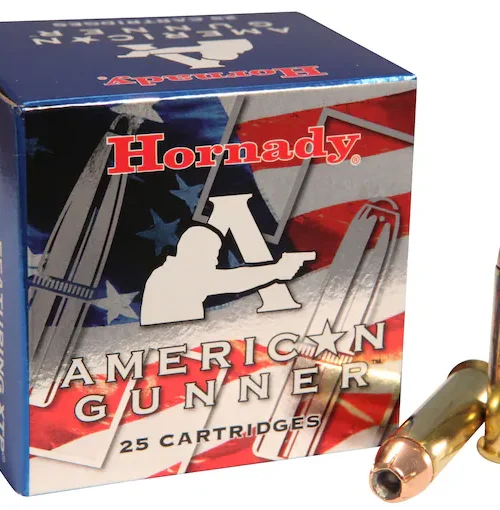 Hornady American Gunner 357 Magnum ammo, 125 grain XTP hollow point, bulk 357 ammo, handgun ammunition, self-defense ammo, hunting ammunition, Hornady XTP bullets