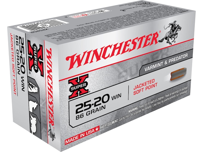 Winchester Super X 25-20 WCF Ammo 86 Grain Jacketed Soft Point Box of 50 Direct Winchester Super X 25-20 WCF Ammo 86 Grain Jacketed Soft Point Box of 50 Direct - Ammunition - Republic Arms WA